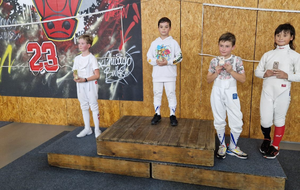 Podium Fleuret Homme M11 lors de la 1ère Départementale à La Colle sur Loup